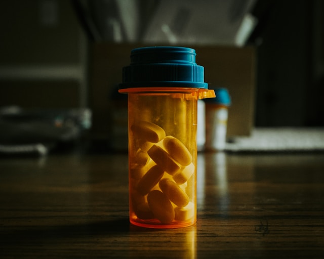 pills in a pill bottle